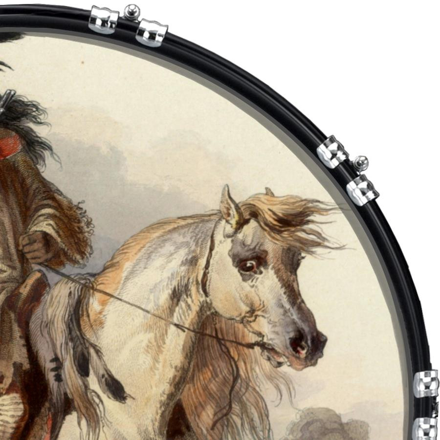 20" Custom Bass Kick Drum Front Head Graphic Graphical Warrior