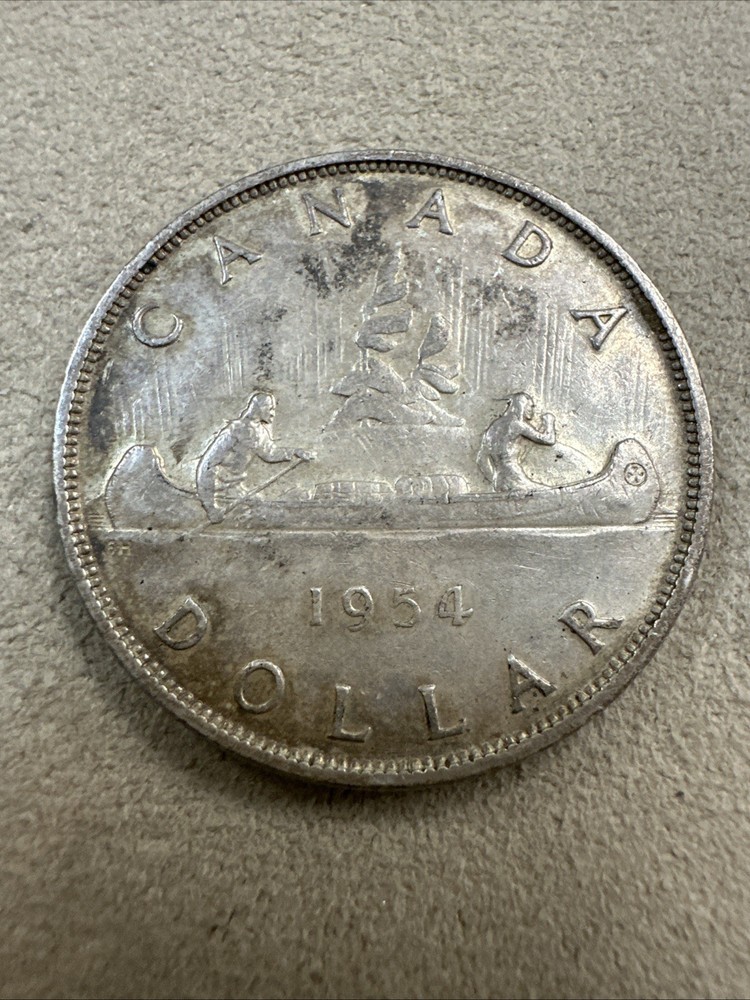 Canada 1954 Silver Dollar