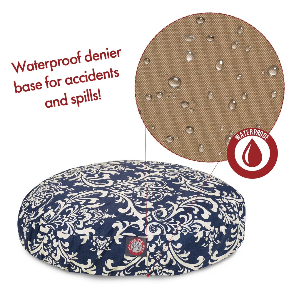 Round Pet Bed for Dogs Removable Cover
