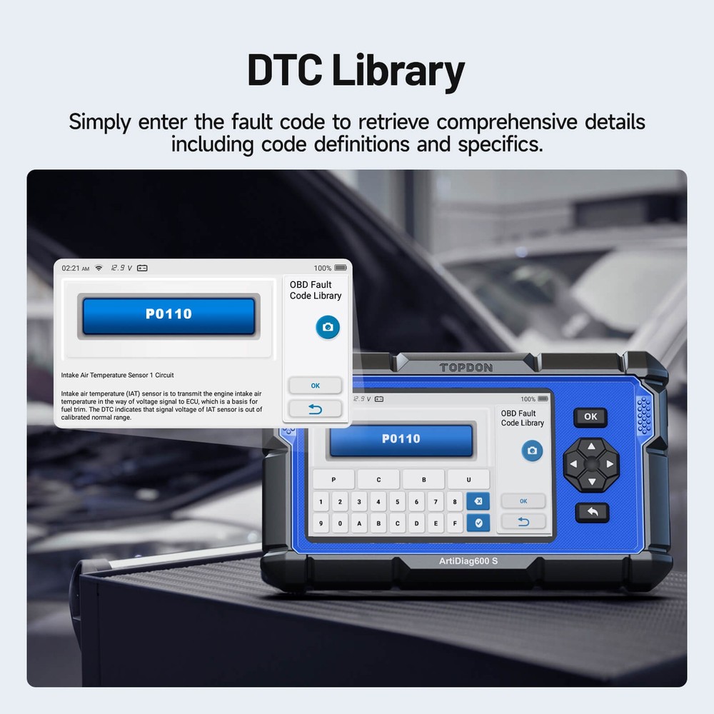 2026 TOPDON ArtiDiag600S OBD2 Scanner ABS SRS Engine Diagnostic Tool Code Reader