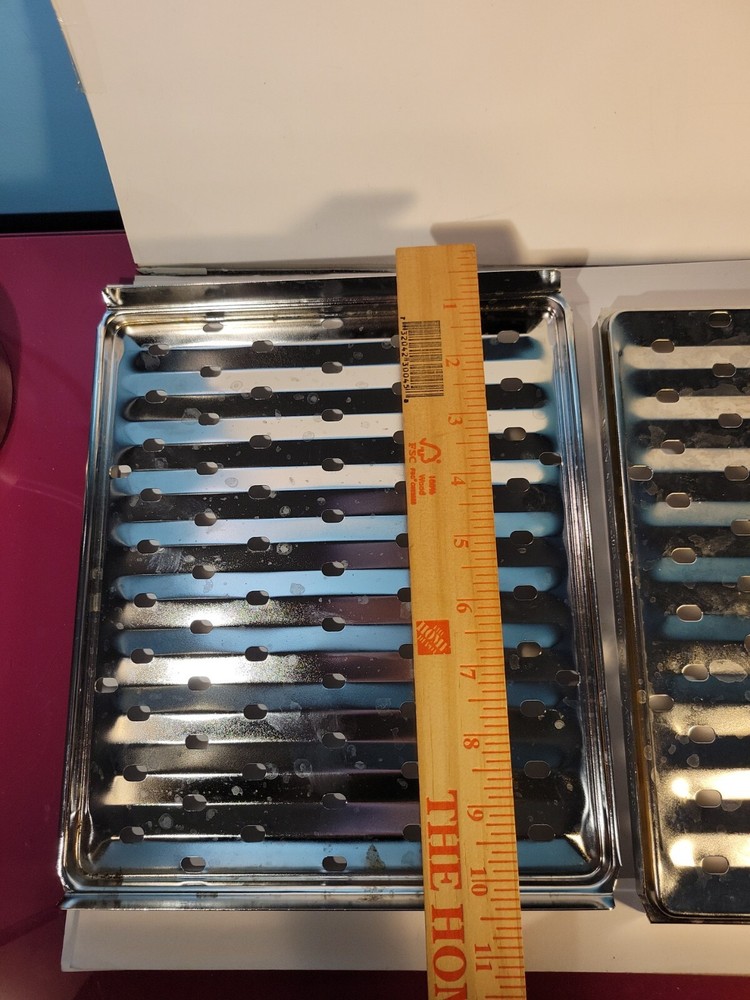 Set of Two Metal Drip Trays