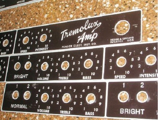 Brown Tremolux Amp face plate !