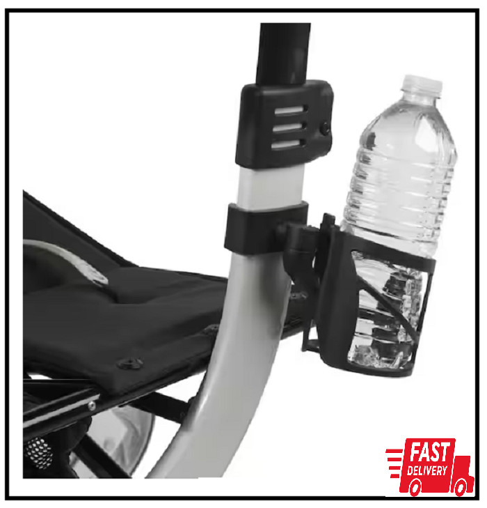 Nitro Rollator Cup Holder Attachment Foldable Design Allows Easy Portability