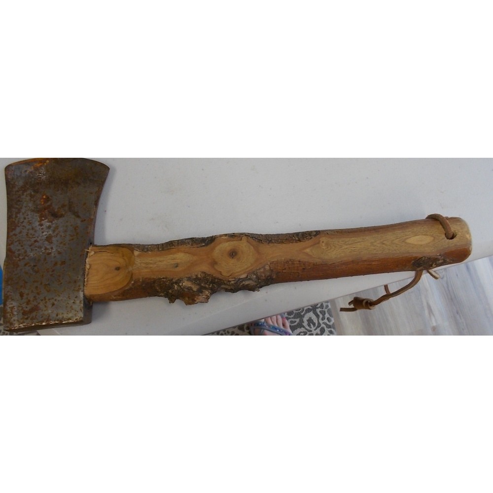 Vintage Wood-handle camping axe/utility tool