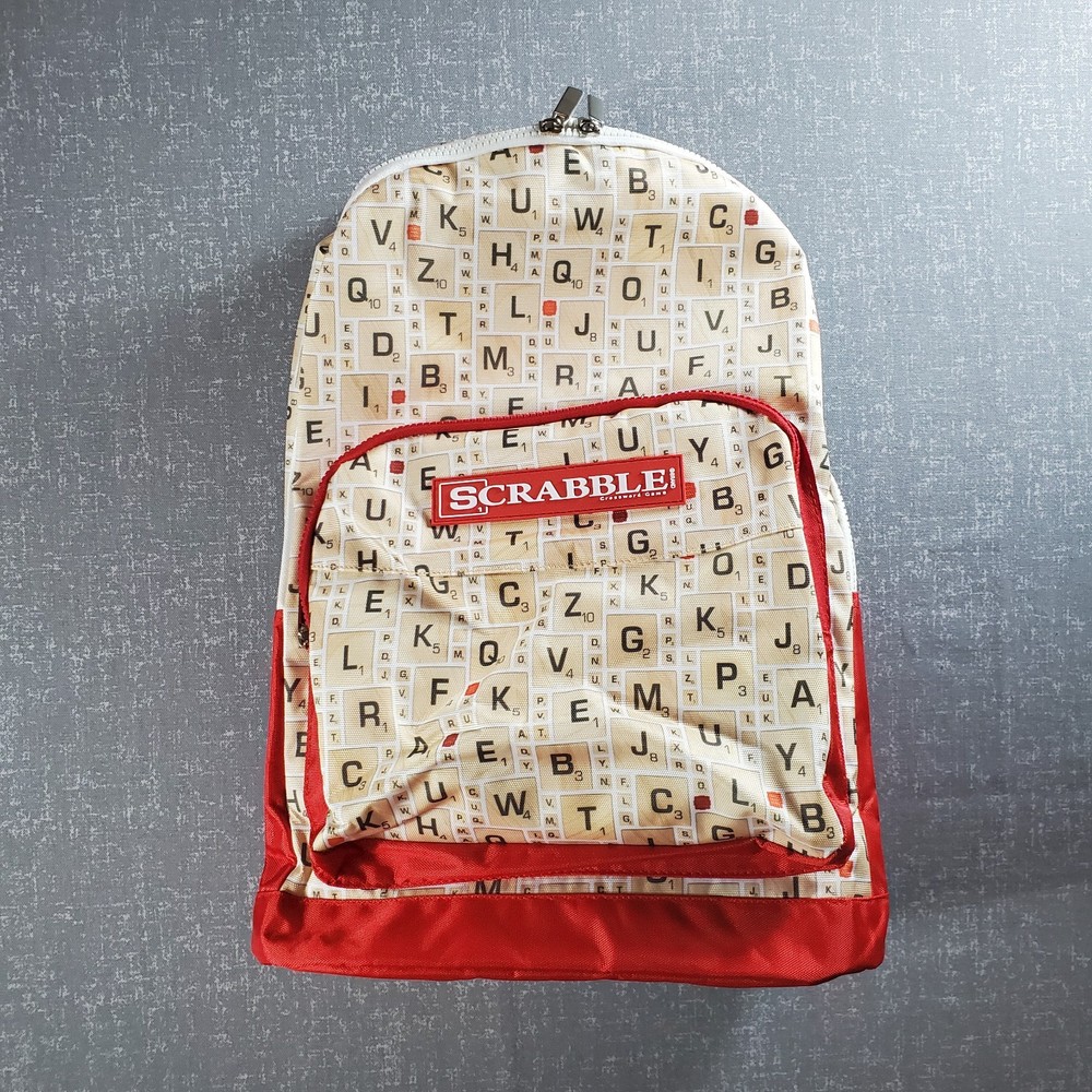 Hasbro Scrabble Game Backpack NWT School Bag Book Bag