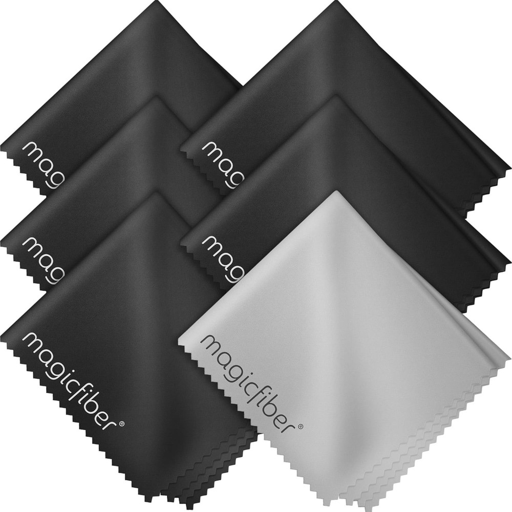 6-Pack Microfiber Cleaning Cloths - Gentle & Effective on All Surfaces