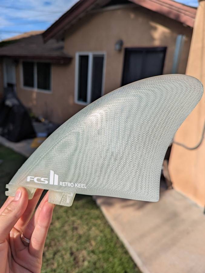 FCS Retro Keel Single Right Fin