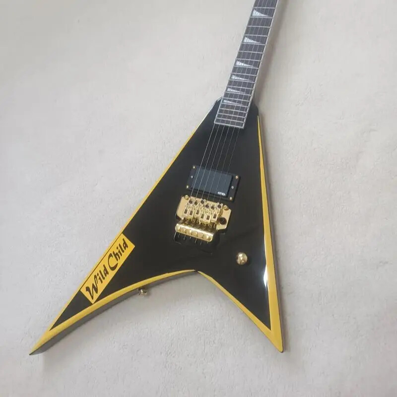 Custom RR24 Rhoads Electric Guitar Alexi Laiho Black Active Pickups Guitar