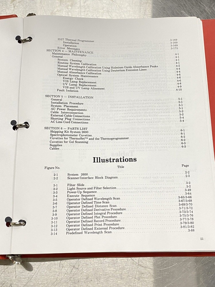 Gilford 2600 MicroProcessor-controller Spectrophotometer UV-VIS - Manual