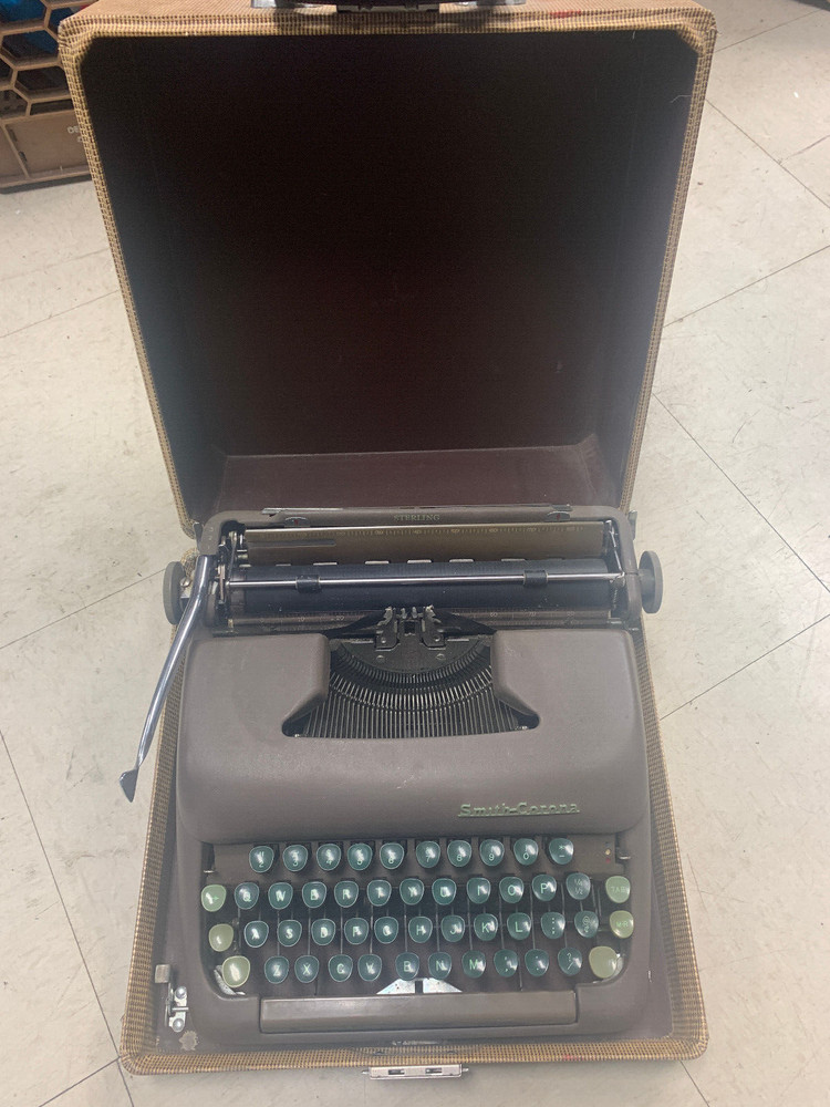 Vintage Smith Corona Sterling Typewriter with Case