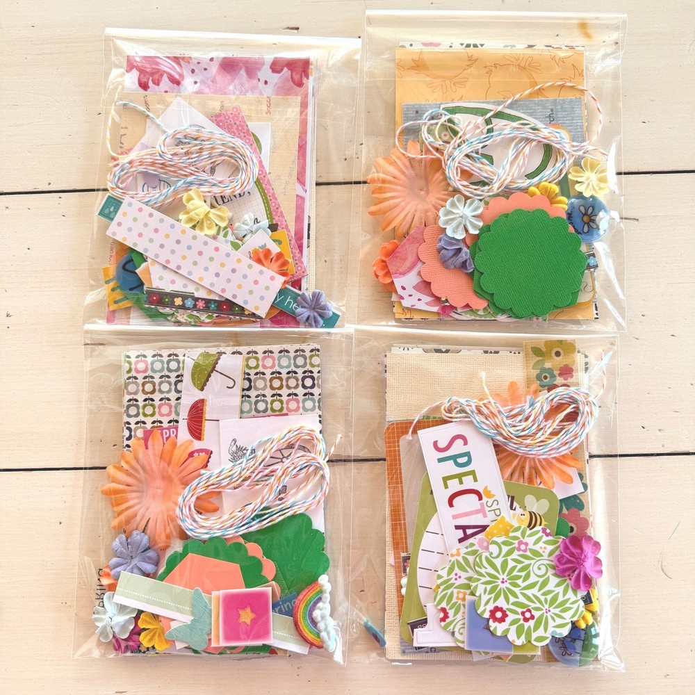Spring Junk Journal & Scrapbooking Ephemera Kit, 40+ Curated Pieces