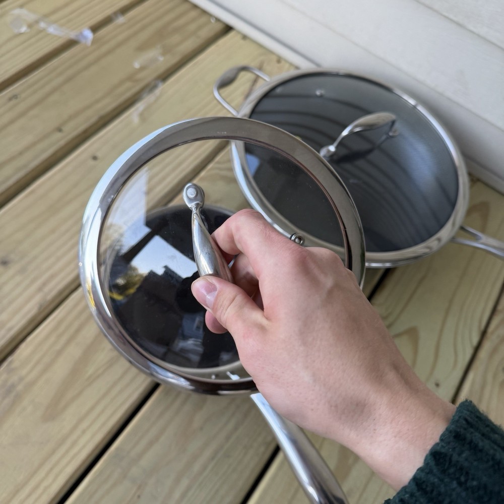 Hexclad Hybrid Cookware 8 Piece Set Preowned Great Condition