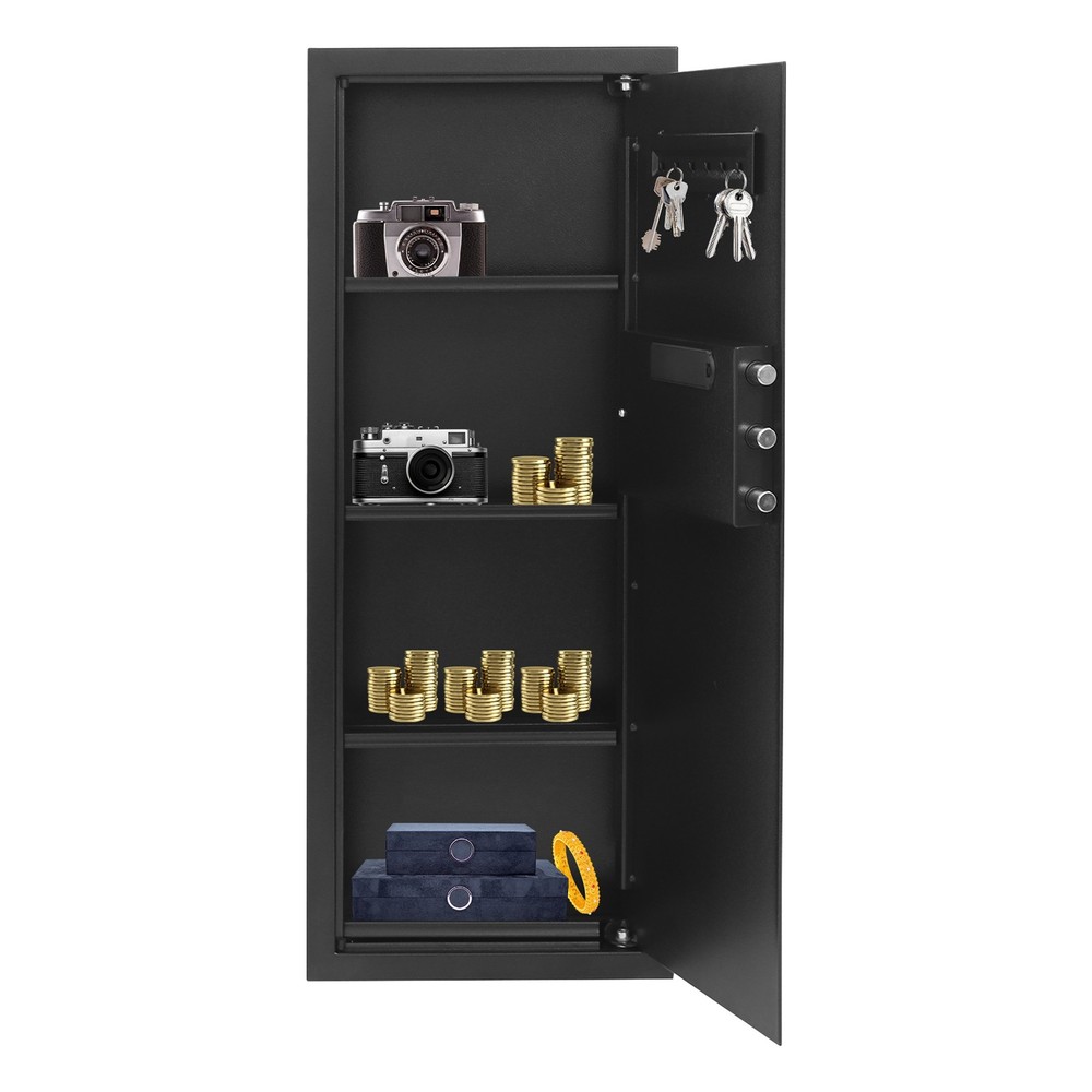 39" Hidden Lock Wall Safe Wall Hidden Safe Security Box Passward+Handle/Key