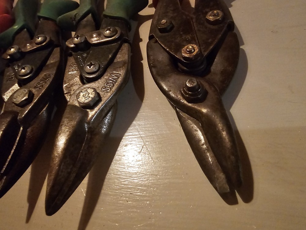 3 Tin Snips Wiss -1 Sears- 1 No Name