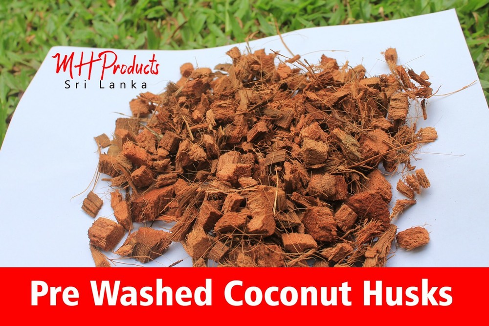 Natural Chopped Pre Washed/Non Washed Coconut Husk Chips Pack