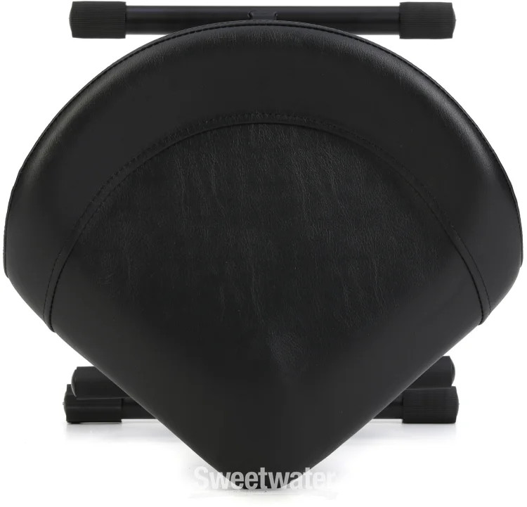 K&M 14047 Pneumatic Stool - Black Imitation Leather