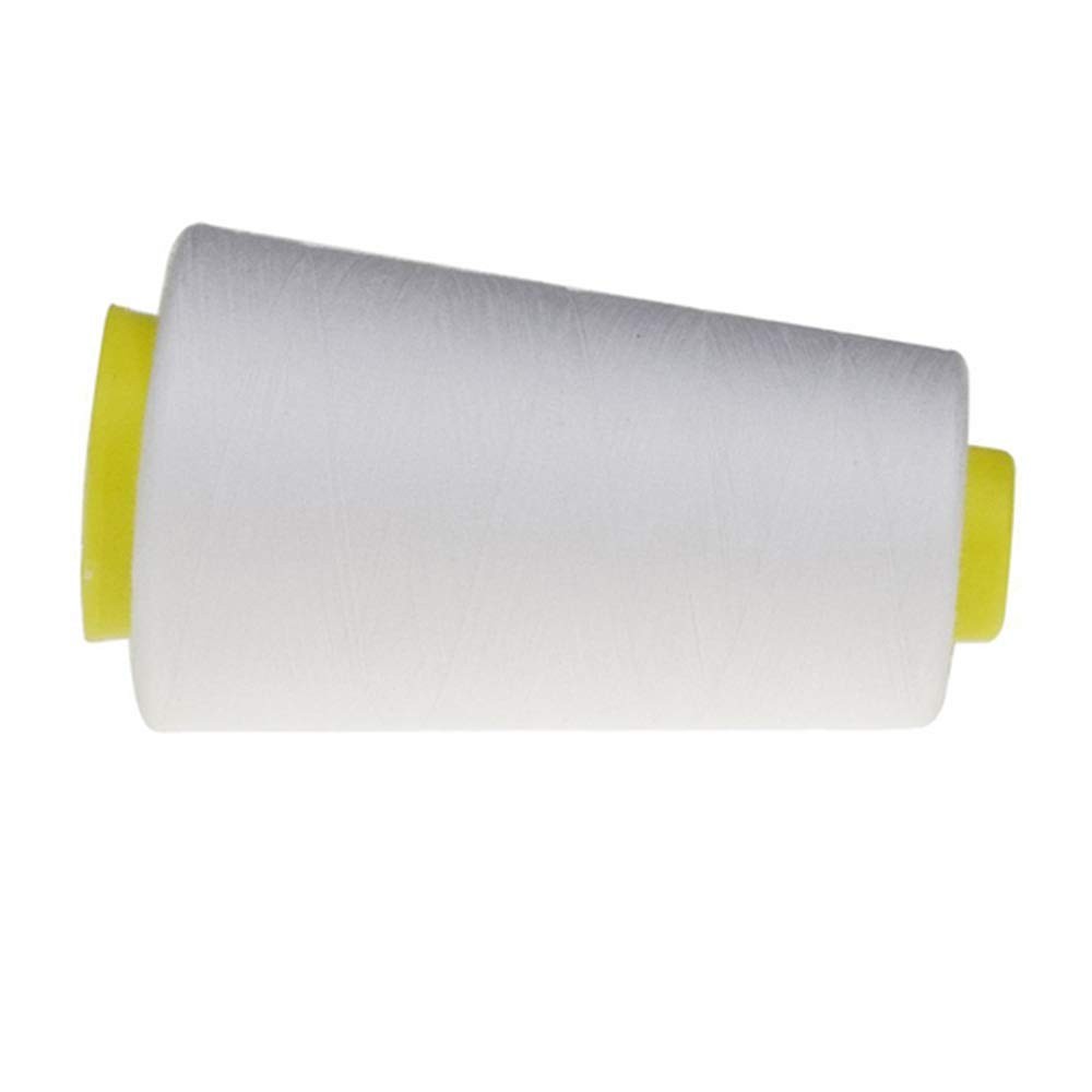 White Sewing Thread Cones4 Pack of 3000 Yards Each, All Purpose Polyester Thr...