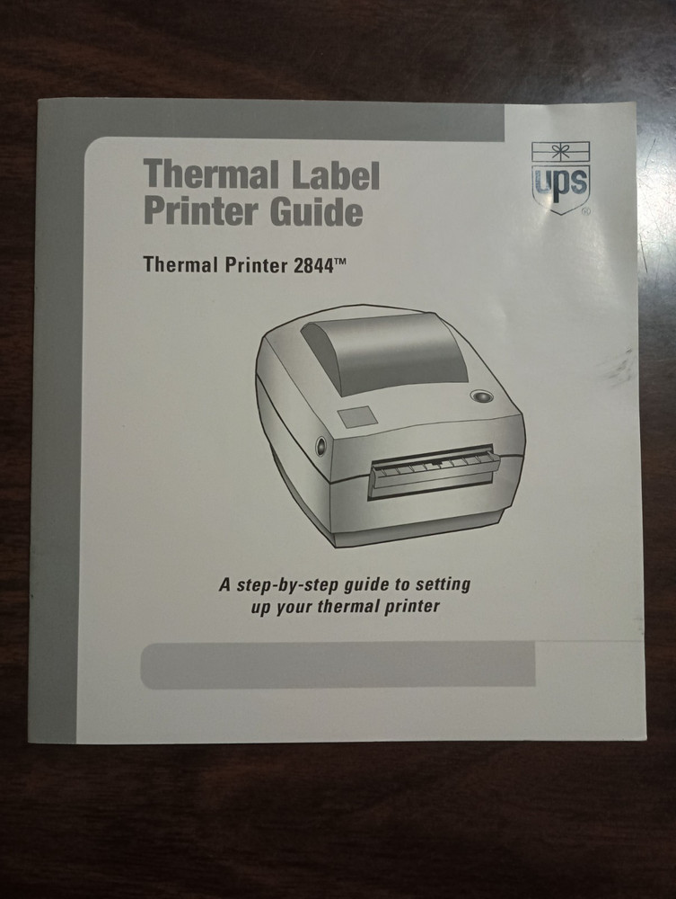 Thermal Label Printer Guide - Thermal Printer 2844 - instruction manual