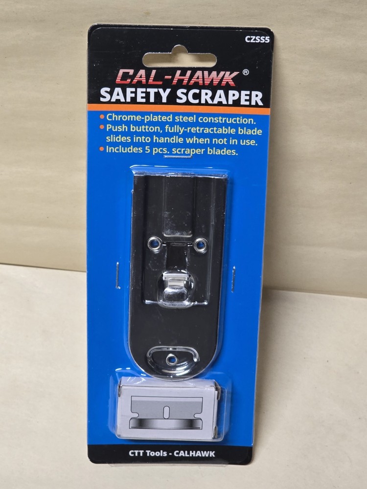 Metal Safety Scraper with Single Edge Razor Blades