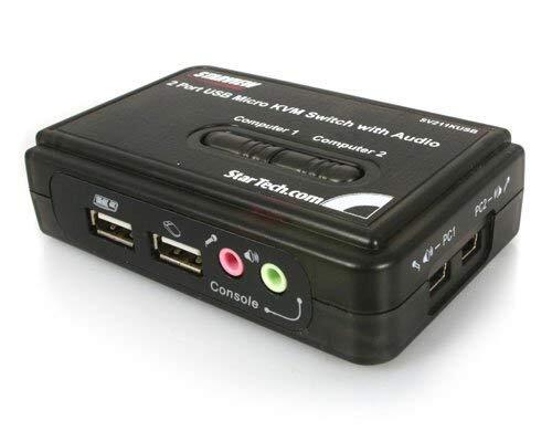 2 Port USB KVM Switch w Audio