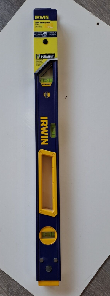 IRWIN TOOLS 2000 SERIES ALUMINUM BOX BEAM LEVEL 24" 1794075