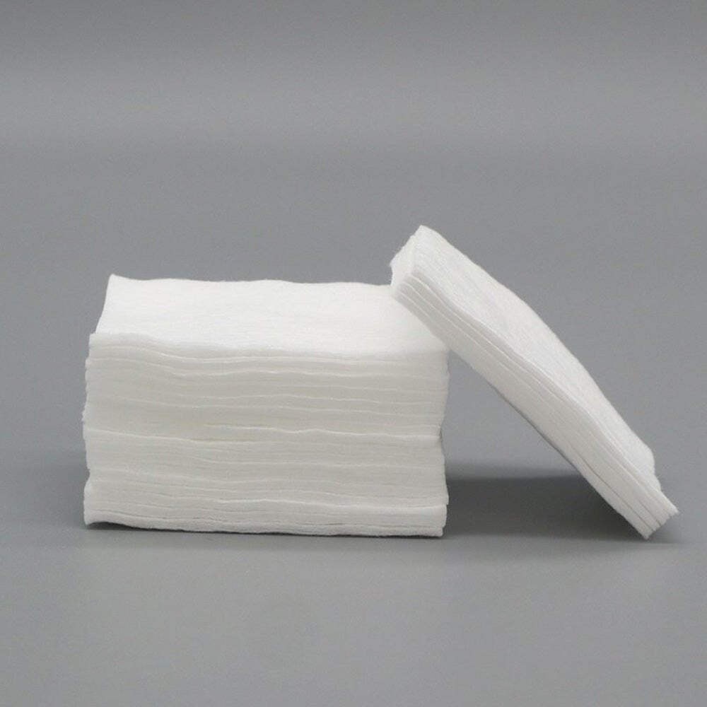 White Cotton Square Pads: 80 Pack