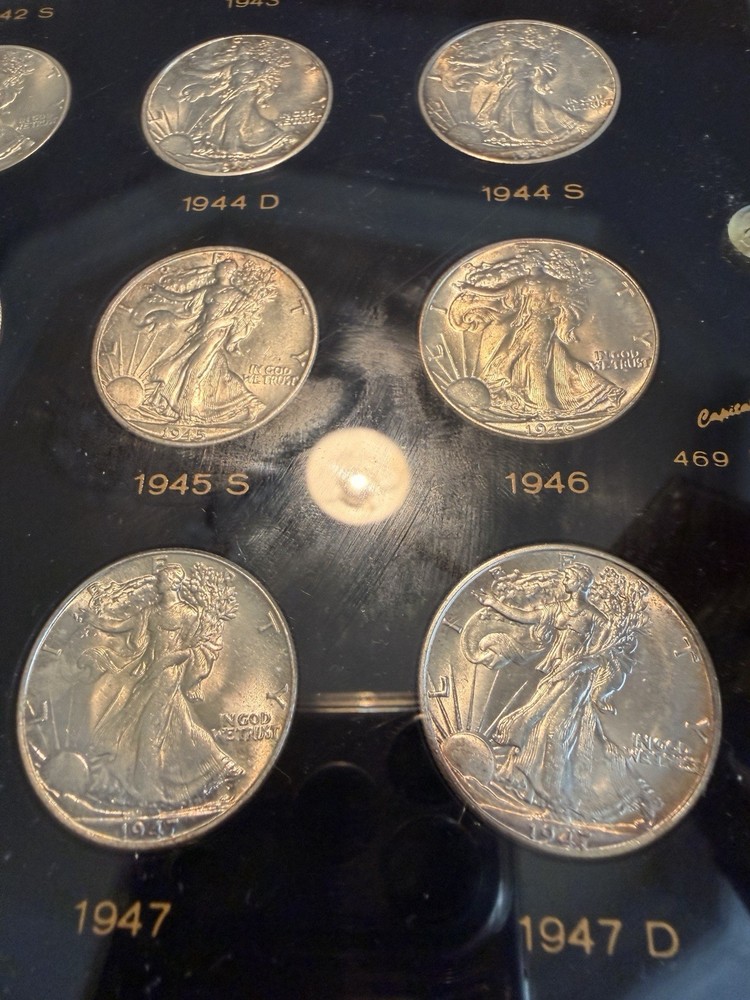 1941-1947 Walking Liberty Half " Short Set" 20 pc set