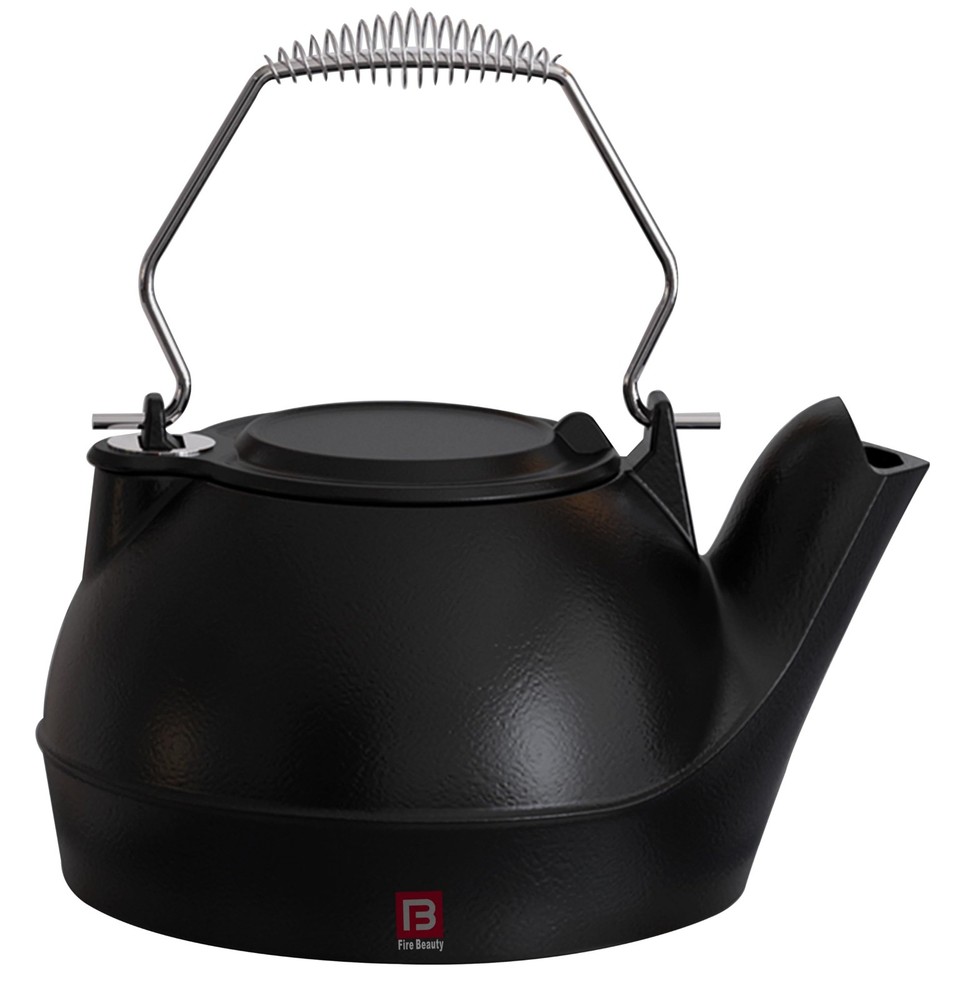 Cast Iron Humidifying Kettle for Wood Stove with Chrome Handle - Stove Humidi...