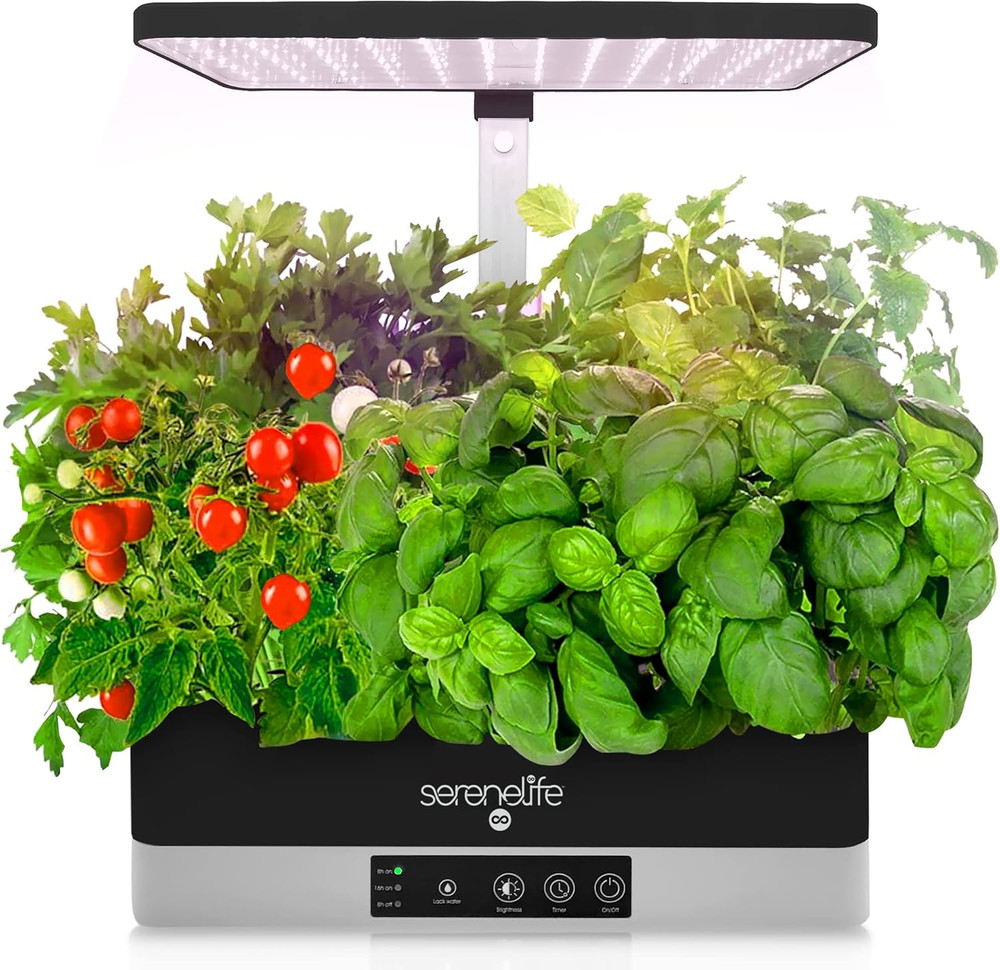 Smart Starter Kit-Hydroponic Herb Garden Indoor Plant System W/Height Adjustable