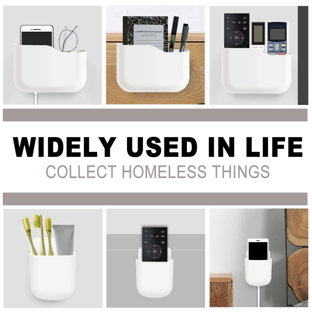 Remote Control Holder Wall Mount Set, Office Supplies Supply Organizer, Bedside