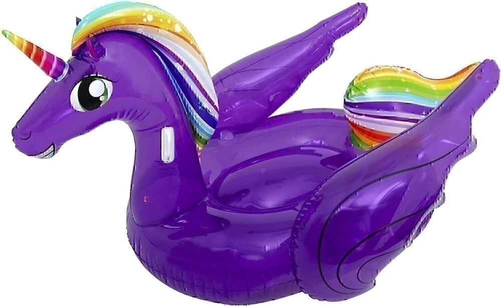 Airhead Inflatable Pool Float | Purple Unicorn Pool Float