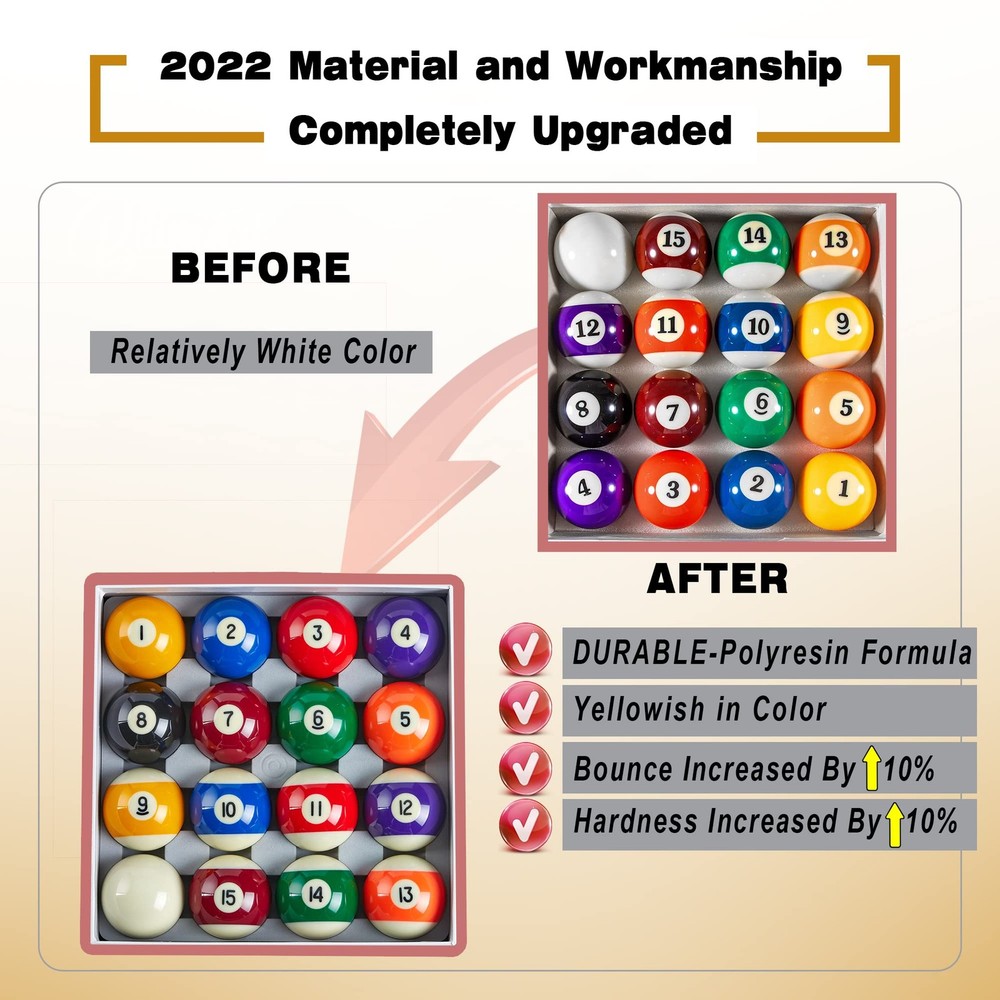 Billiard Balls Set 16 Pool Table Balls