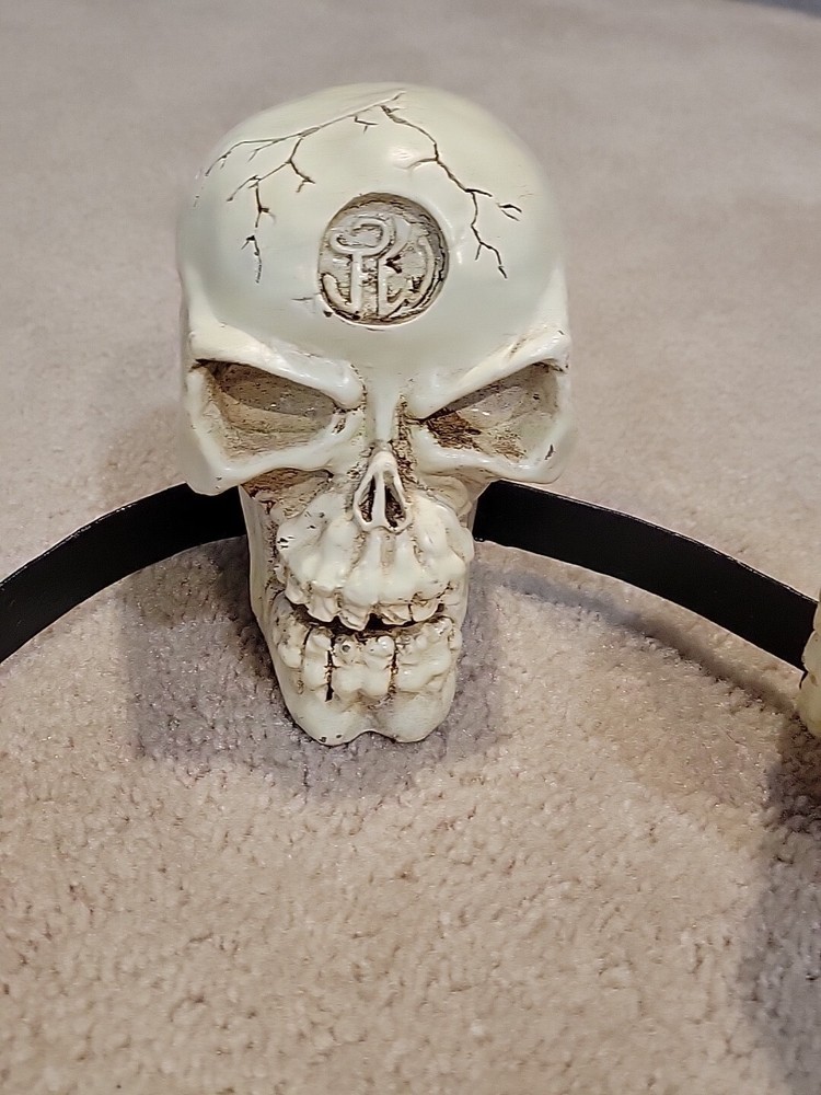 Skull Candle Holder Double Gothic JW Halloween