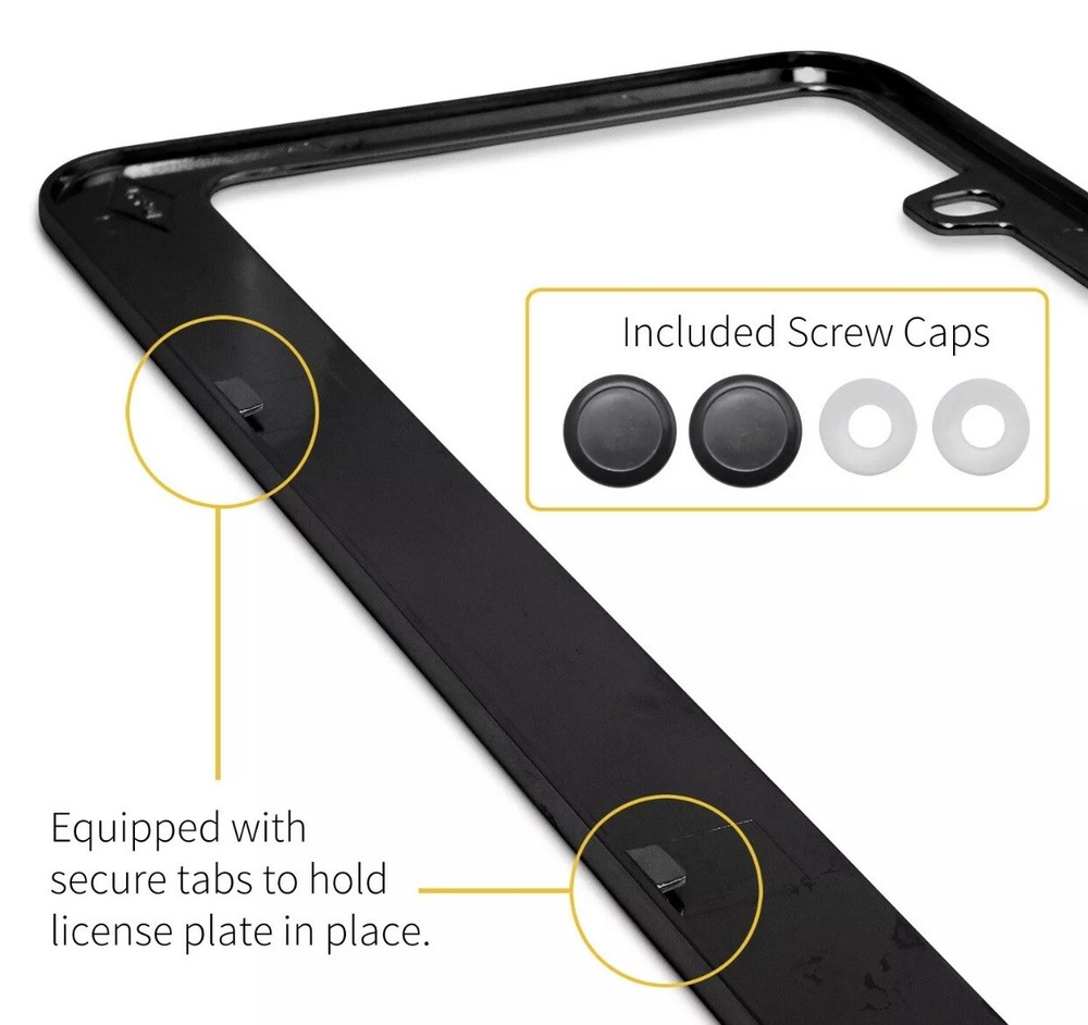BOLD FONT CUSTOM TEXT PERSONALIZED CUSTOMIZED License Plate Frame holder