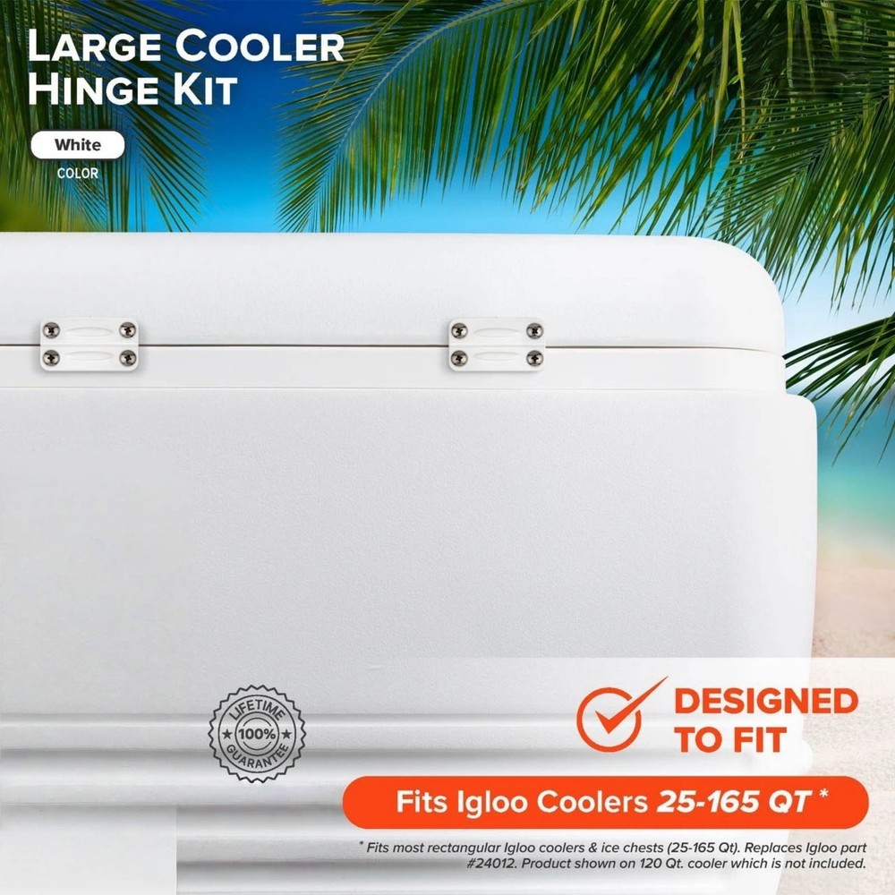 Replacement Hinges and Latches Kit for Igloo Coolers 25-165 Quart Models
