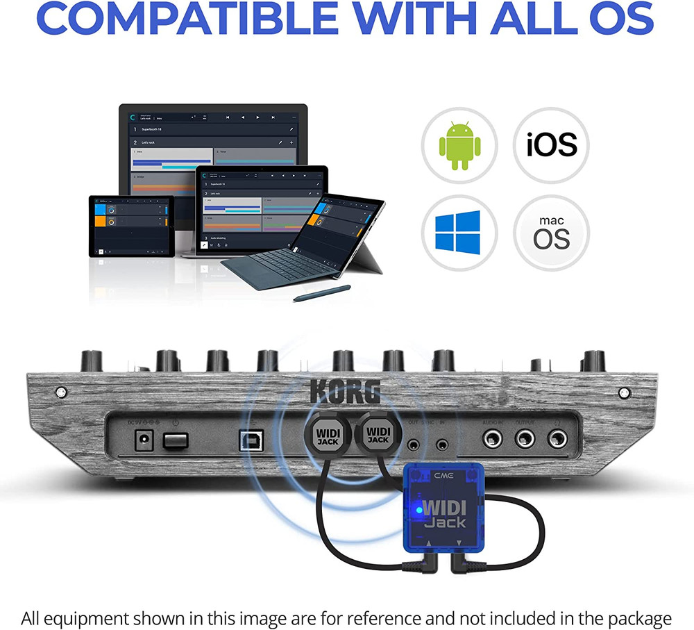 WIDI Jack - Premium Bluetooth MIDI Interface for TRS/DIN Devices - Ultra Low 3Ms