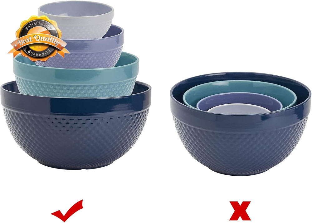 Display Stands for Mixing Bowls Stacking Rings Organizer 4 Pack