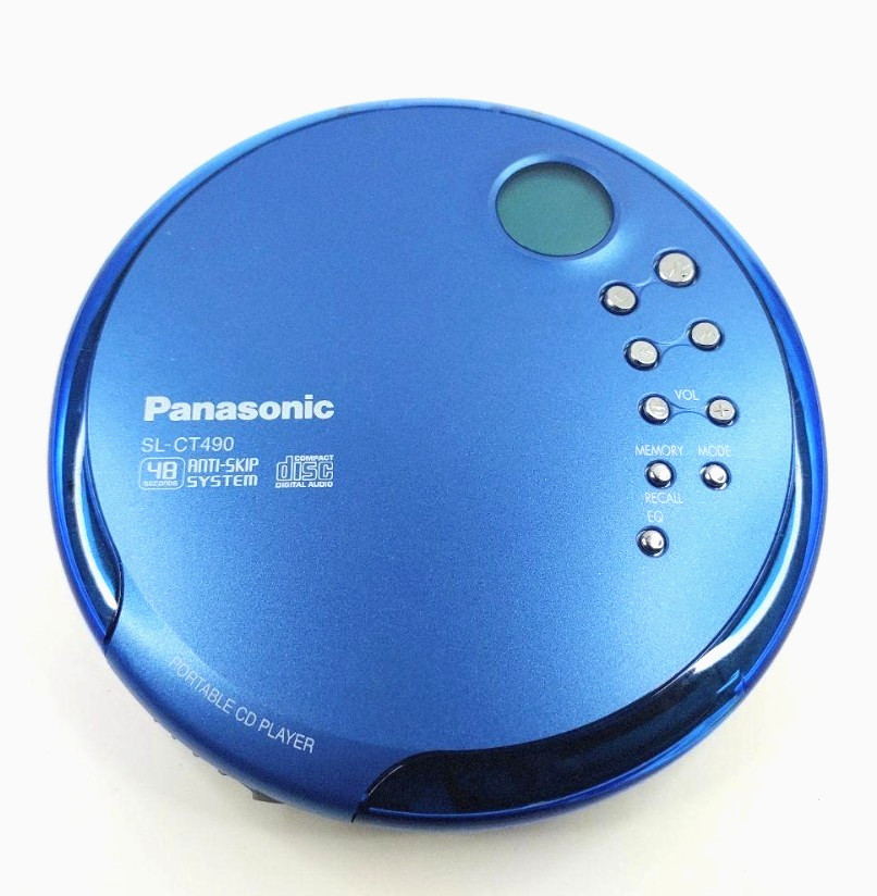 Panasonic SL-CT490 Portable CD Player  blue Tested & Working OK