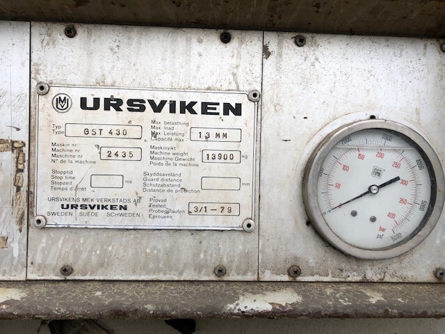 Hydraulic Plate Shear