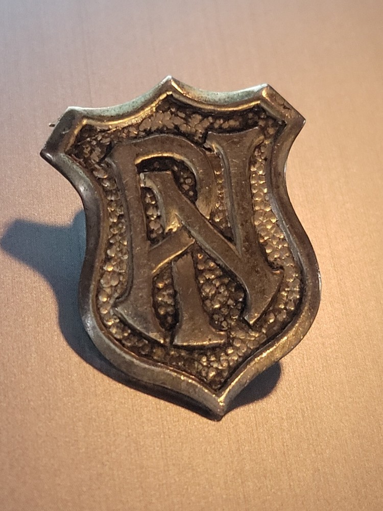 Vintage Metal PN Button Stud Lapel Pin