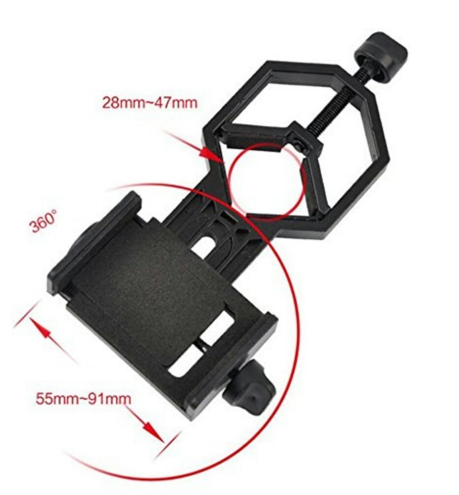 Qunqi Cellphone Telescope Adapter Mount Work With Binocular Monocular Spotting
