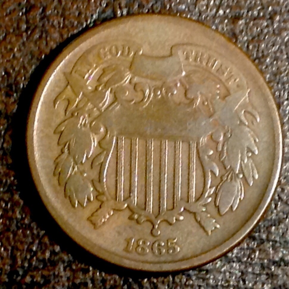 1865 US Two Cents cd -