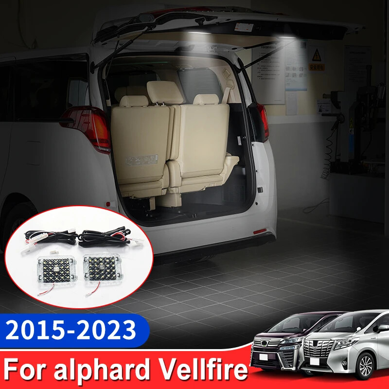 For Toyota Alphard Vellfire Trunk Tailgate Warning Light Car Door Reading Light