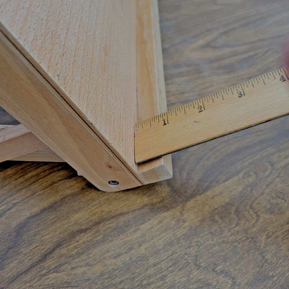 Small Adjustable Tabletop Wood Painters Easel