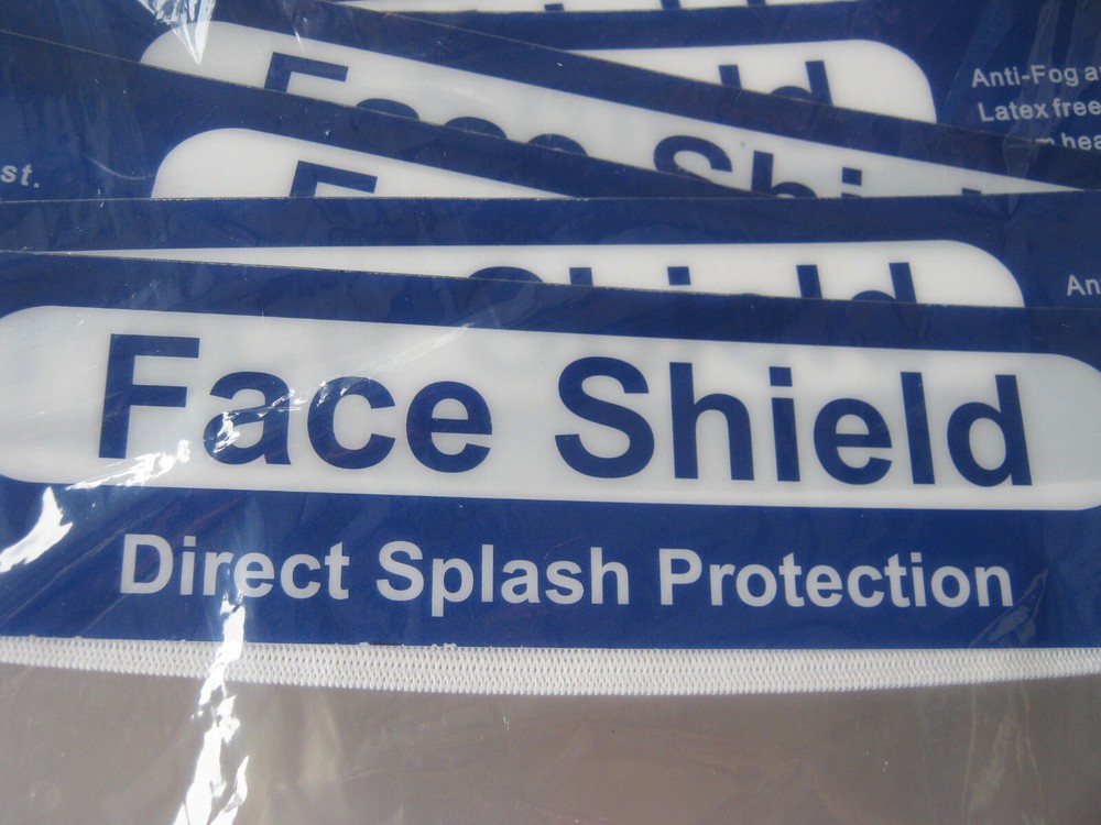 12 pcs Face Shield Direct Splash Protection New