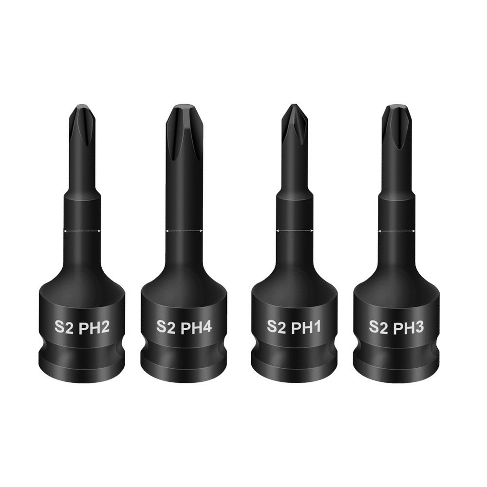 Versatile Socket Adapter Head PH1 PH2 PH3 PH4 3/8 Inch for Hexagon Socket