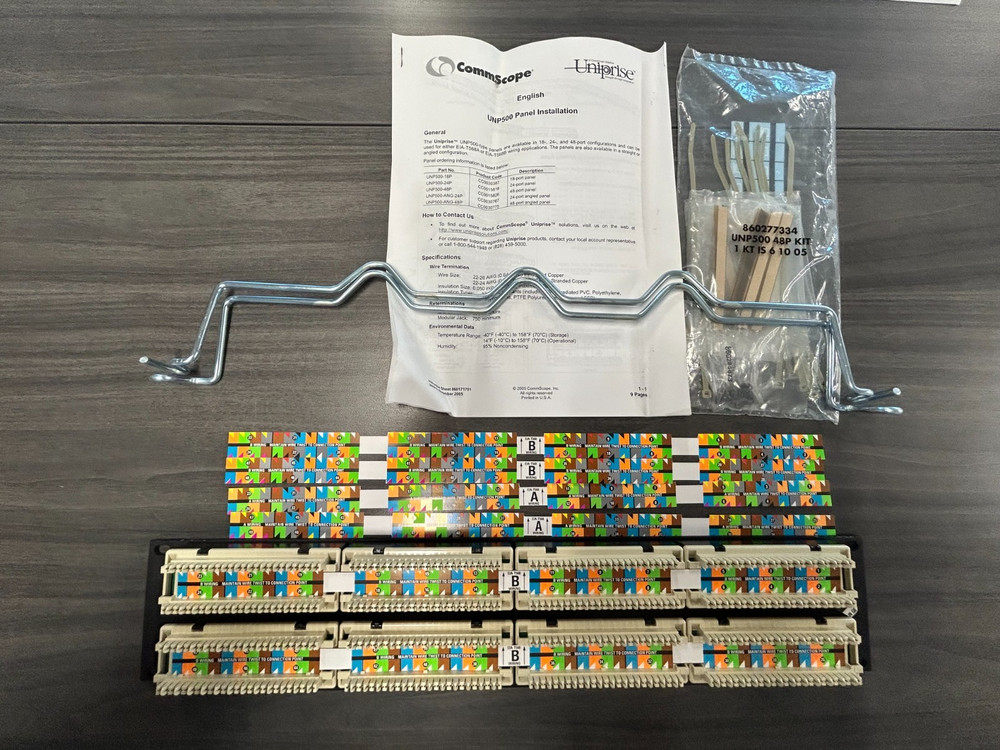 New - CommScope Uniprise UNP510-48P Cat5e Panel