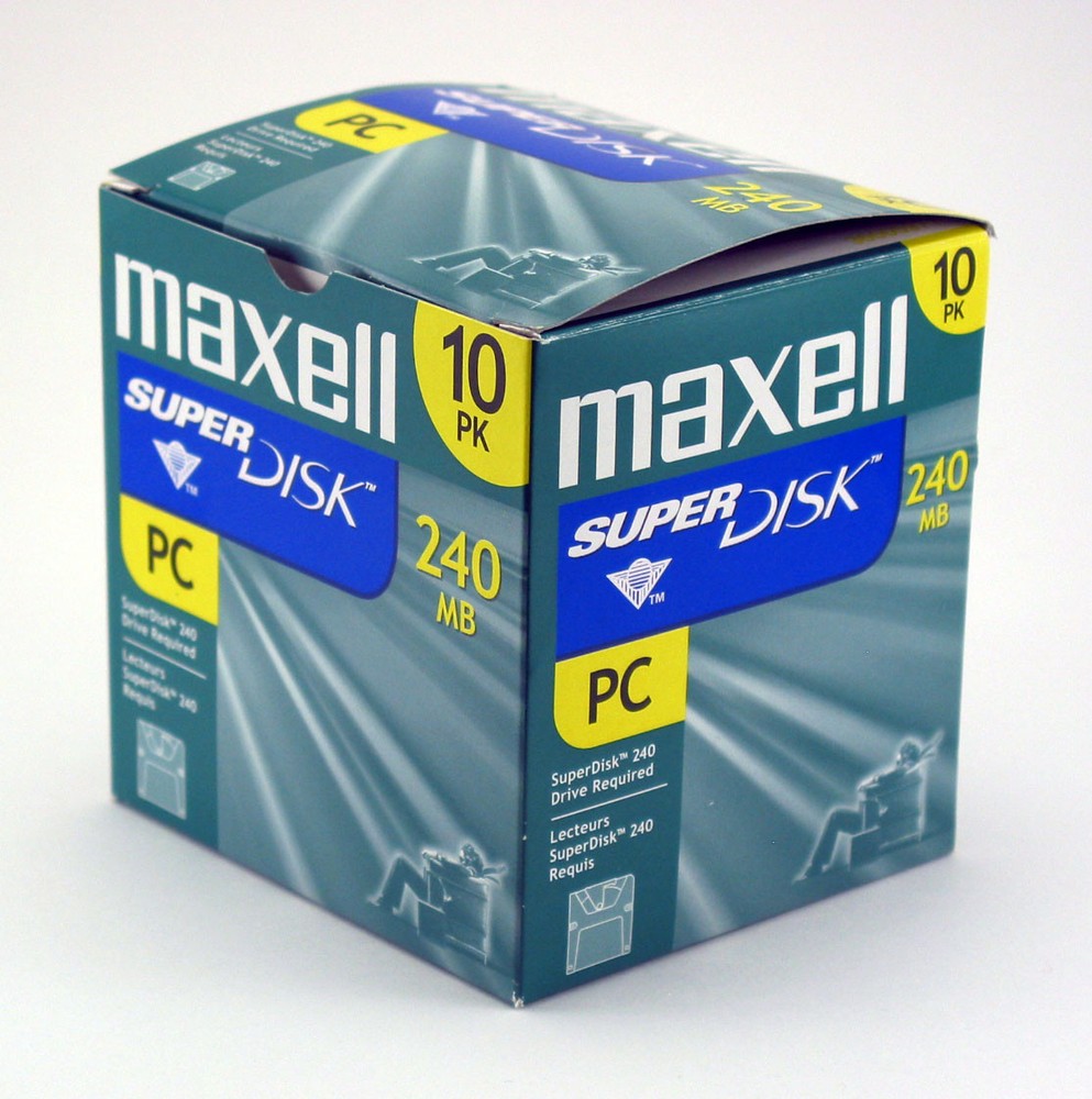 Maxell 570325 SuperDisk 240MB PC Format (10-pack) -NEW