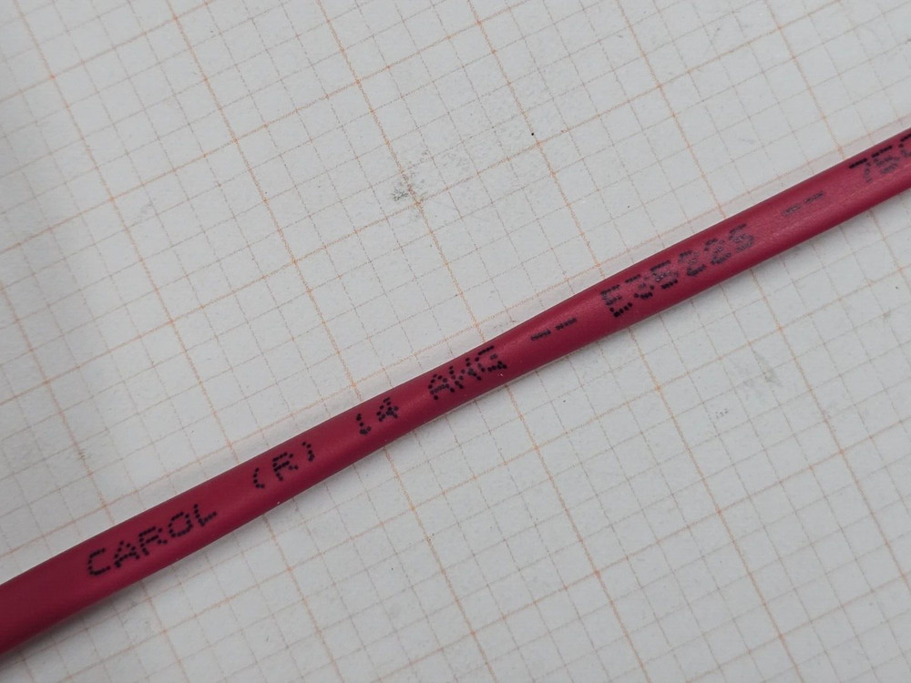 Carol E3522S 14/2C Solid Plenum Fire Alarm/Communication Cable FPLP Red /100ft