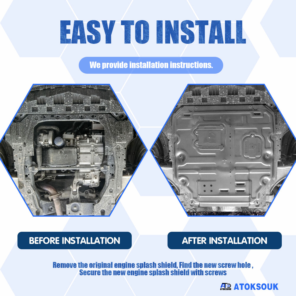 Thick Engine Splash Shield For Cadillac XT4 2019-2024 Front Engine Guard Hard